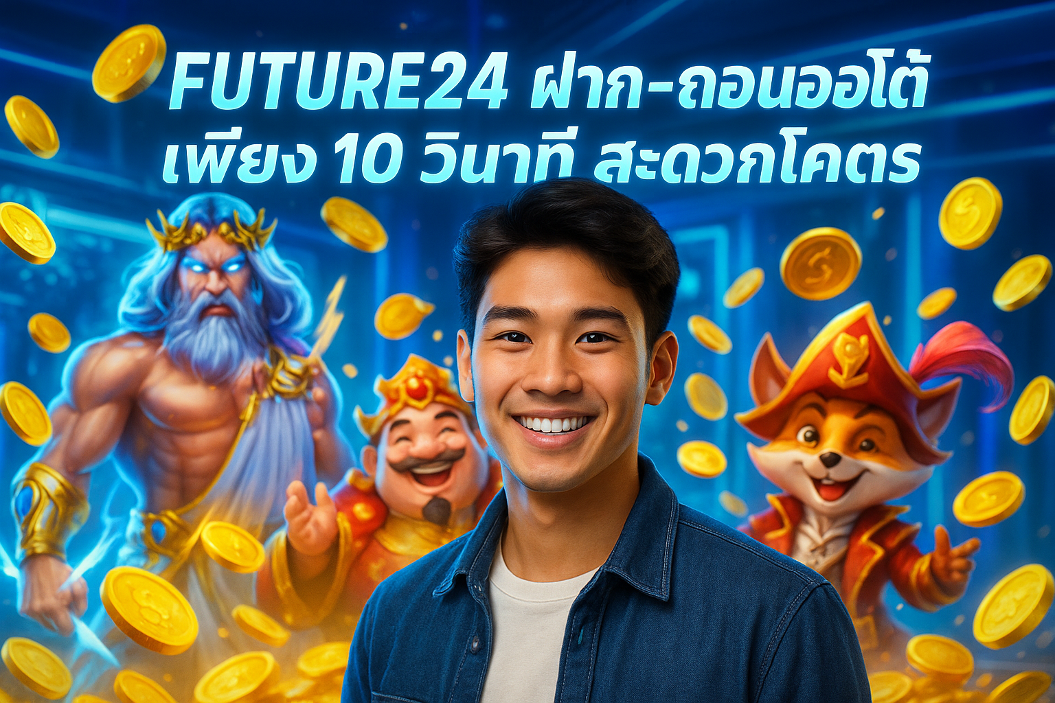 FUTURE24 ฝาก-ถอนออโต้ เพียง 10 วินาที สะดวกโคตร