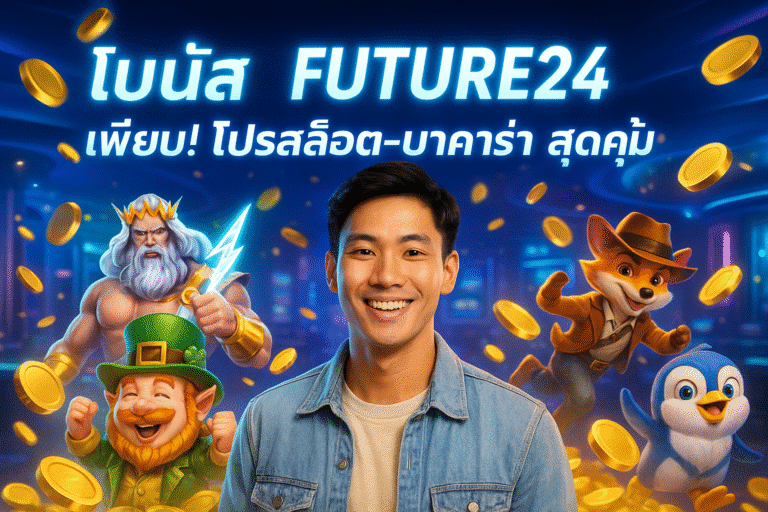 โบนัส FUTURE24 เพียบ! โปรสล็อต-บาคาร่า สุดคุ้ม